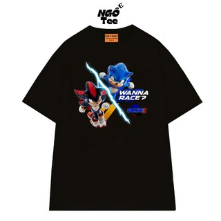 Áo Thun Local Brand NGỐ TEE Hoạt Hình Sonic Phần 3 Wanna Race Form Rộng Chất Vải Cotton Thoáng Mát