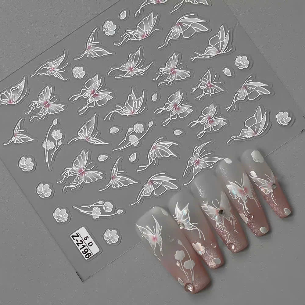 Sticker lụa siêu đẹp trang trí móng, dán móng Z