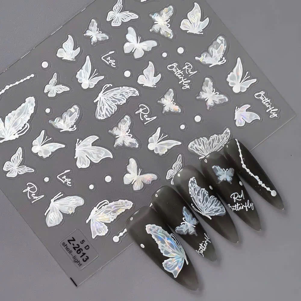 Sticker lụa siêu đẹp trang trí móng, dán móng Z