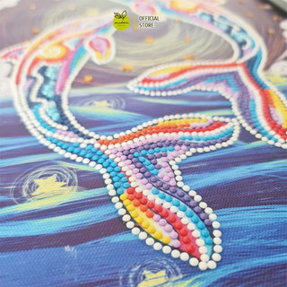 Tranh đính đá 5D dạ quang, phát sáng DIY handmade Madoca, kích thước 30x40cm, Tranh treo tường