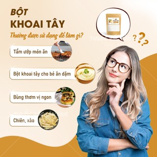 Bột khoai tây nguyên chất 1kg, bột nấu ăn, làm bánh, nấu soup, đắp mặt dưỡng da