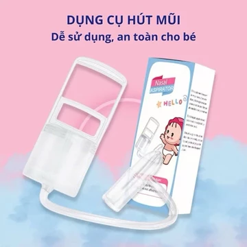 2 Bộ Hút Mũi, Dụng Cụ Hút Mũi hàng chính hãng, Máy hút mũi An Toàn Dành Cho Bé,Dụng cụ hút mũi kéo tay thế hệ mới