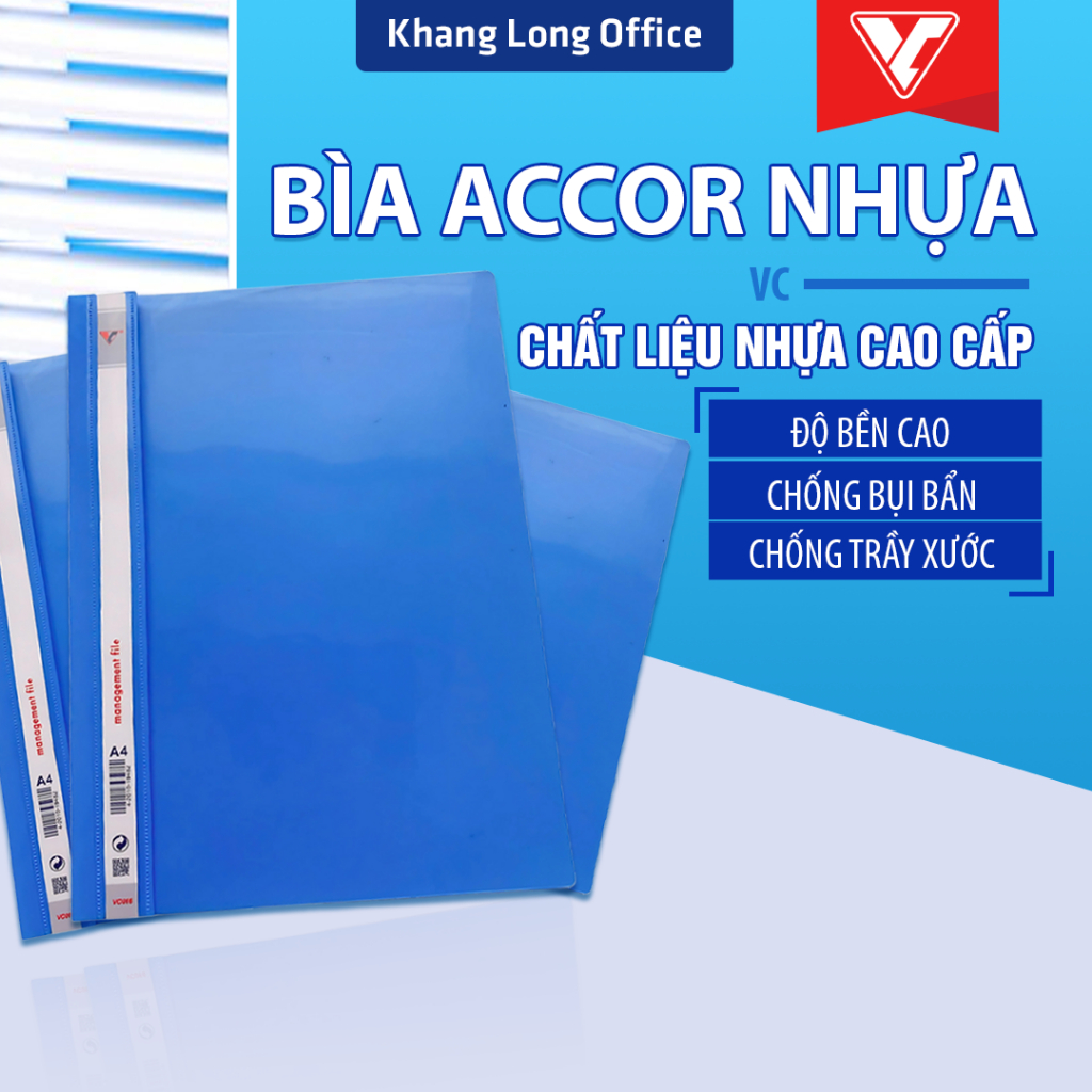 File Kẹp Tài Liệu A4 VC, Bìa Accor Trong Suốt Dễ Dàng Thấy Được Tài ...