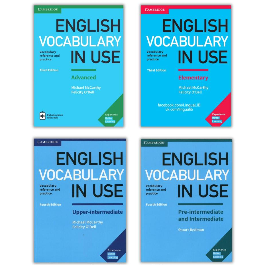 Sách - Vocabulary In Use In Màu - Trọn Bộ 4 Cuốn kèm audio | Shopee ...