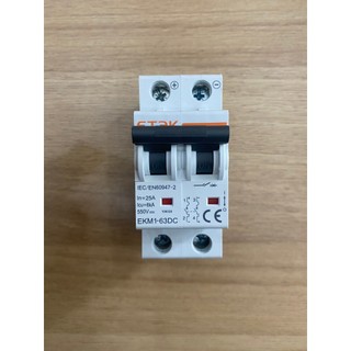 Cầu Dao CB Đóng Cắt Điện ETEK 63 DC 500V 2P 16A 20A 25A 32A 63A | PTV GROUP | Bảo Hành 6 Tháng