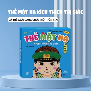 Combo 2 Bộ Thẻ Mặt Nạ Kích Thích Thị Giác - Cùng Con Chơi Trò Trốn Tìm Với 80 Thẻ Mặt Nạ Biểu Cảm Nhân Vật & Động Vật