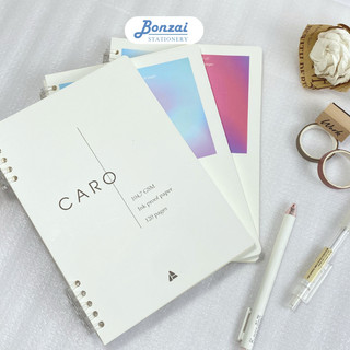 Vở còng nhựa hai đầu phong cách tối giản 100gsm/120 trang- BONZAI