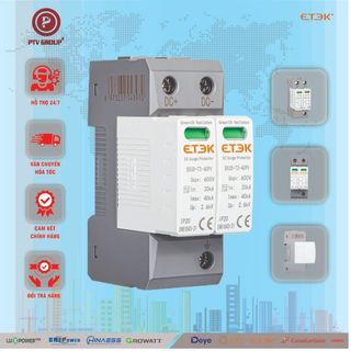 Chống Sét Lan Truyền DC ETEK  | PTV GROUP | Bảo Hành 6 Tháng