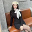 Áo len nữ pha cổ hở vai đính nơ style hàn quốc A2479 Kymie