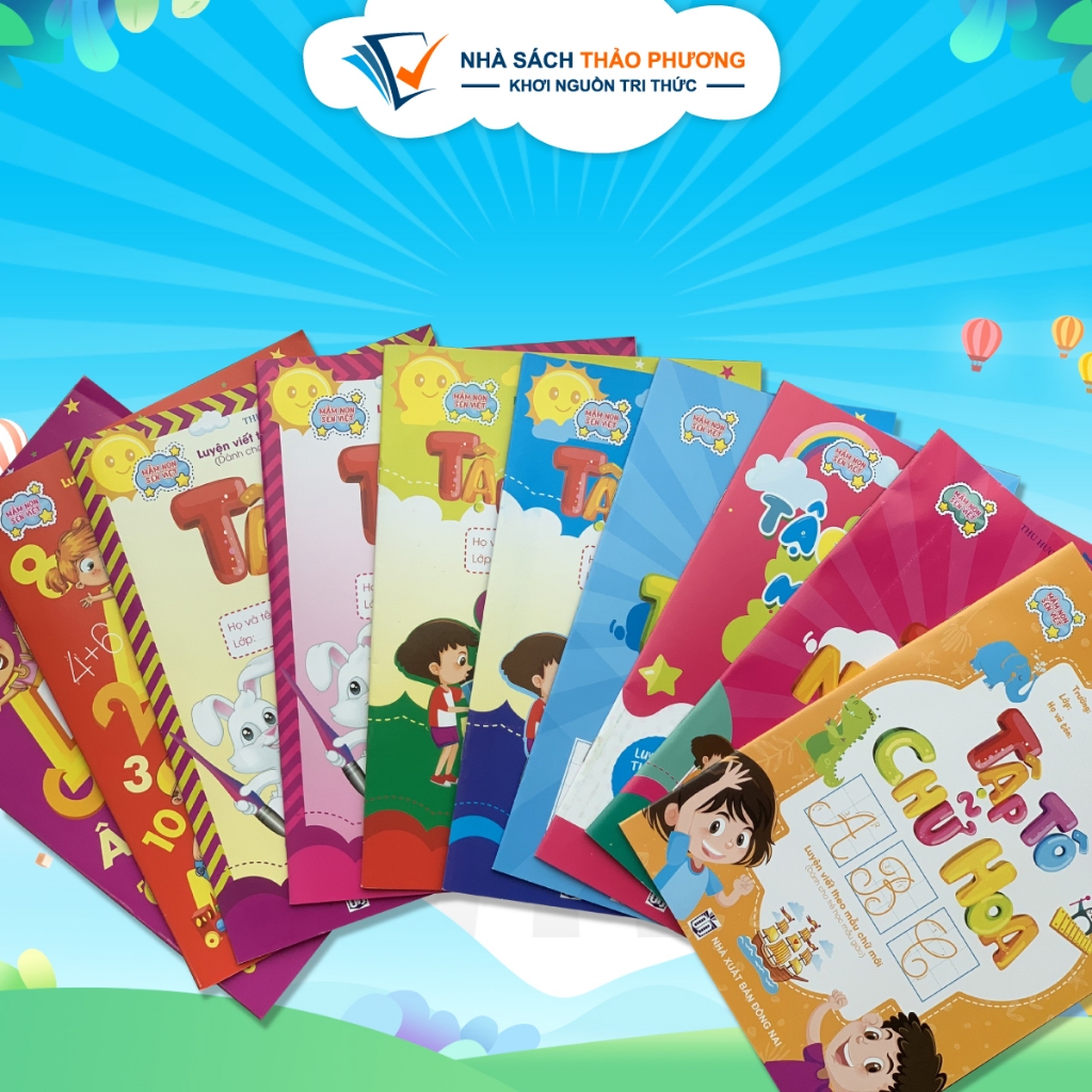 Ảnh Sách - Bộ tập tô chữ chuẩn bị cho bé chuẩn bị vào lớp 1 - Dành cho trẻ học Mẫu giáo (Lẻ cuốn) 1