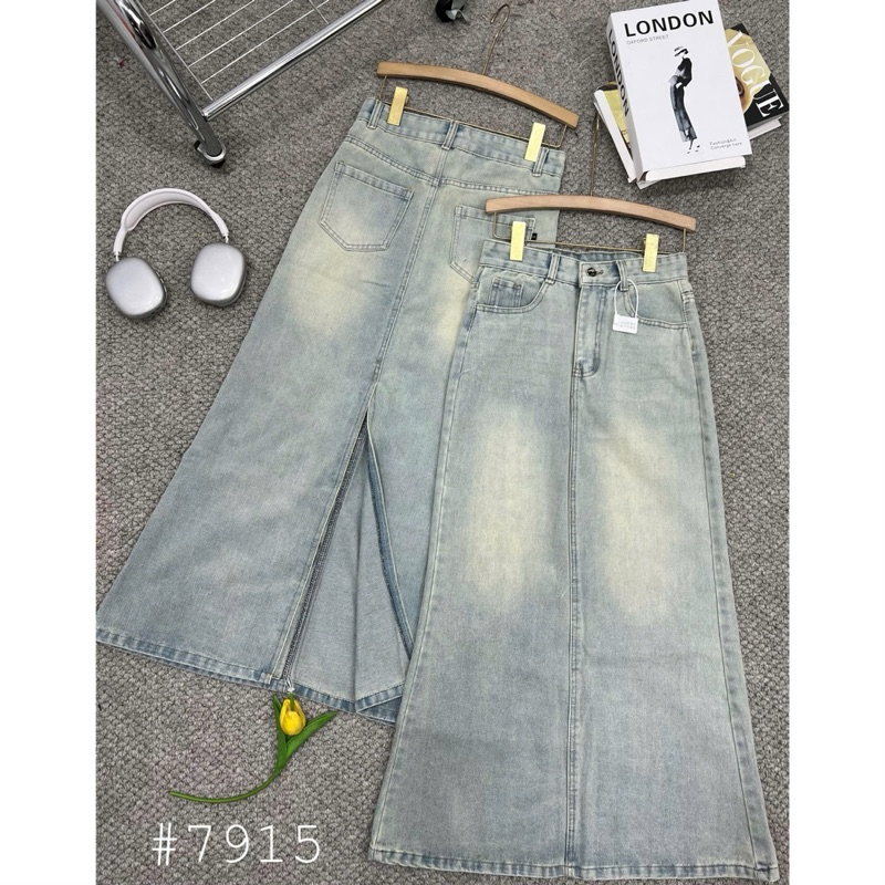 【GOOD GRIEF】DENIM LONG SK with Chain Add Chainstitch Hem to Order – Dallas Denim Repair