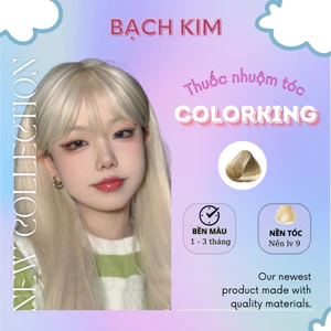 Thuốc nhuộm tóc màu BẠCH KIM, thuốc nhuộm tóc cao cấp, kem nhuộm tóc tại nhà tiện lợi COLOKING