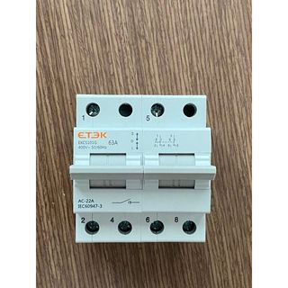 Cầu Dao Đảo Chiều 63A 1P ETEK EKCS101G-2-63 | PTV GROUP | Bảo Hành 6 Tháng