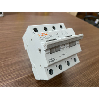 Cầu Dao Đảo Chiều 63A 1P ETEK EKCS101G-2-63 | PTV GROUP | Bảo Hành 6 Tháng