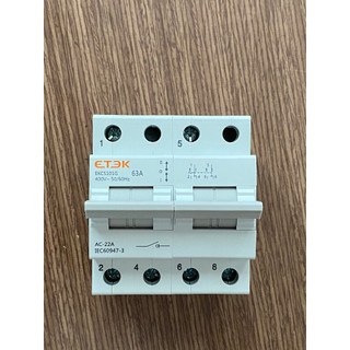 Cầu Dao Đảo Chiều 63A 1P ETEK EKCS101G-2-63 | PTV GROUP | Bảo Hành 6 Tháng