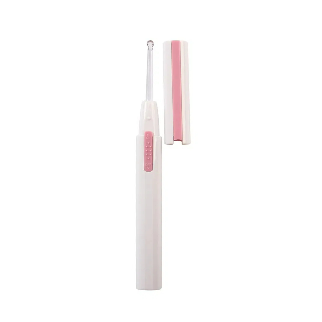 Dụng Cụ Lấy Ráy Tai Bằng Pin Đèn Trắng Dành Cho Bé Kai 6436 KQ0381 Màu Hồng