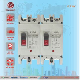 Aptomat Đóng Ngắt Pin Lưu Trữ Battery Etek 500VDC 250A 1P 2P | PTV GROUP | Bảo Hành 6 Tháng