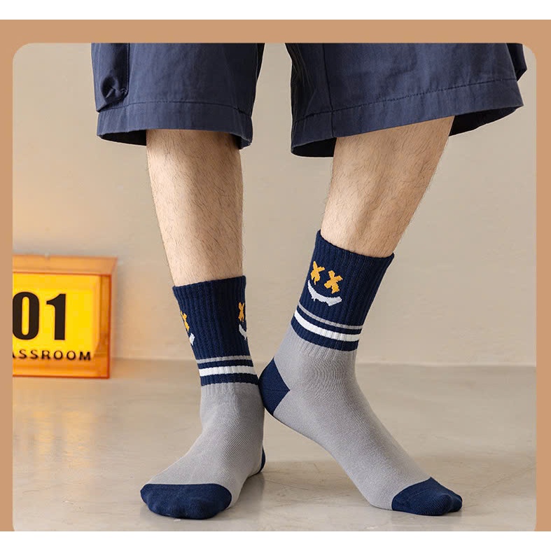 Vớ Tất chữ UP, W cotton cổ cao nam nữ phong cách trẻ trung, năng động.