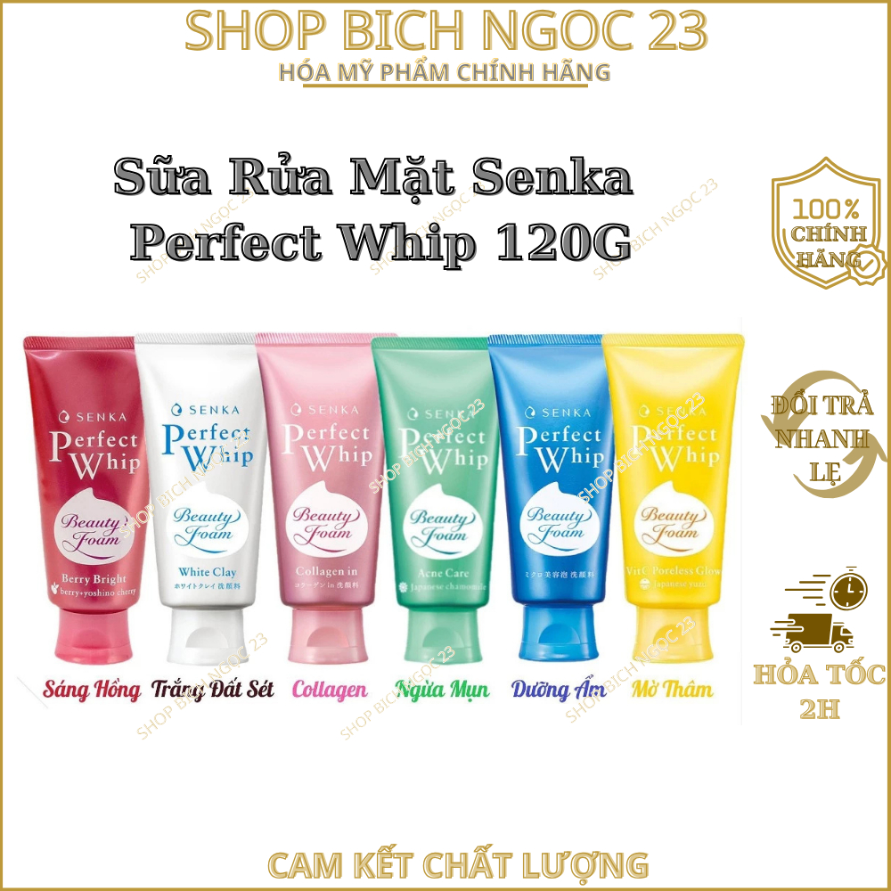 Sữa Rửa Mặt Senka Perfect Whip 120G