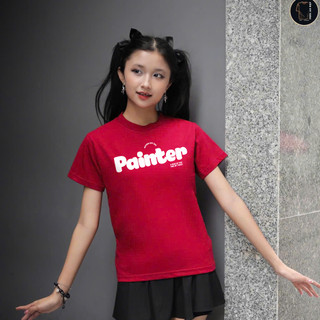 Áo thun baby tee nữ form vừa KONOVA chất liệu cotton 100% basic in chữ PAINTER
