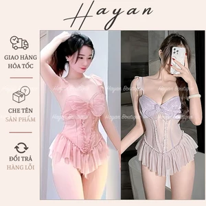 JUM21 Bodysuit cup v1 ren xếp ly tôn dáng,đồ cosplay jumssuite quyến rũ gợi cảm JUM21