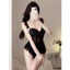 JUM21 Bodysuit cup v1 ren xếp ly tôn dáng,đồ cosplay jumssuite quyến rũ gợi cảm JUM21