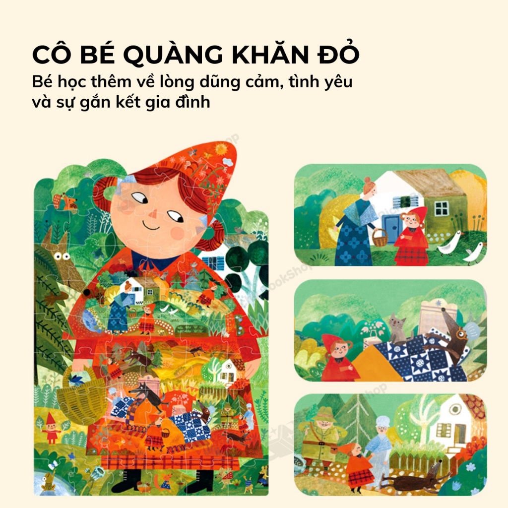 Xếp hình truyện cổ tích Mideer Artist Fairytale Puzzle, đồ chơi xếp hình cho bé