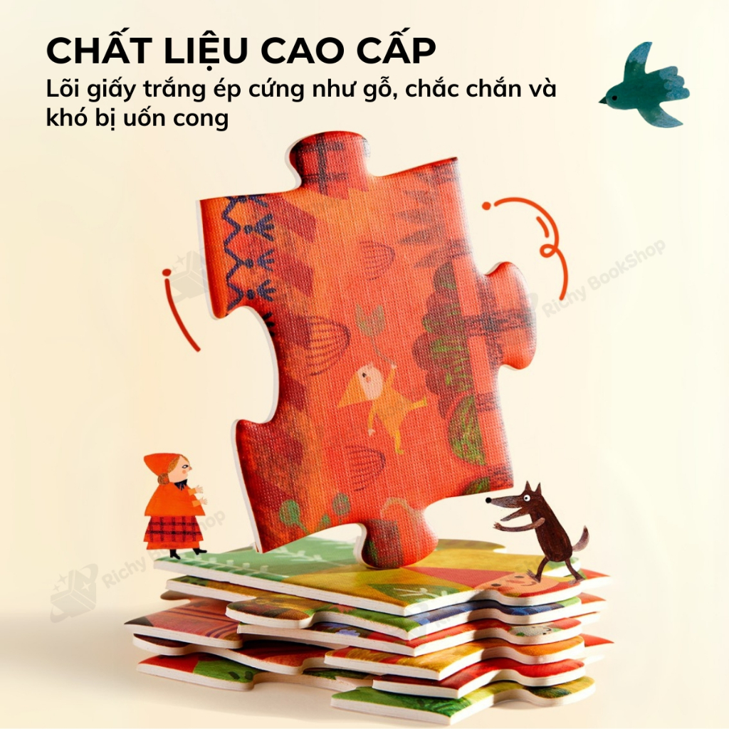 Xếp hình truyện cổ tích Mideer Artist Fairytale Puzzle, đồ chơi xếp hình cho bé