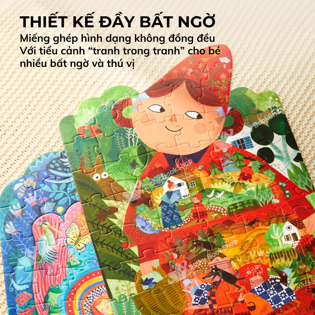 Xếp hình truyện cổ tích Mideer Artist Fairytale Puzzle, đồ chơi xếp hình cho bé