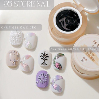 Gel vẽ nổi trắng đen cao cấp AMDMG - chà tráng gương siêu bóng