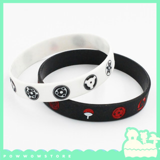 Vòng Tay Thể Thao Nhựa Silicone Dẻo Phong Cách Nhân Vật Anime Manga Naruto Uchiha