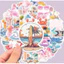 Set 60 Sticker Du Lịch Mùa Hè Chống Nước Dán Laptop Vali Mũ Bảo Hiểm Sổ Tay