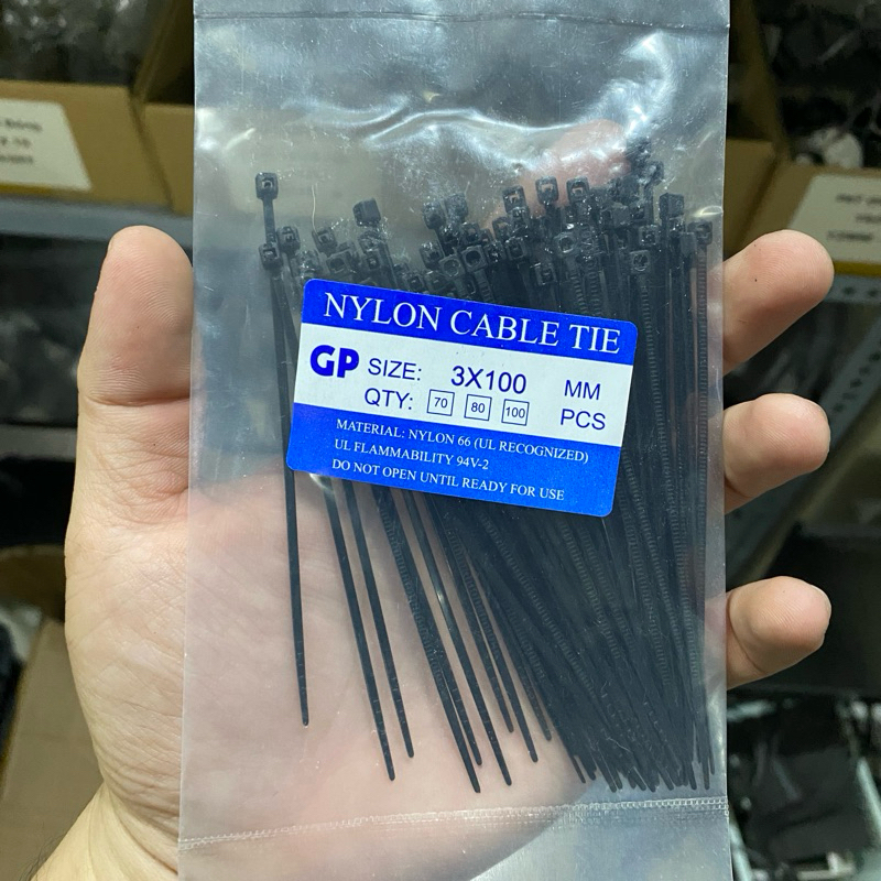 Dây rút nhựa 3*100mm màu đen | Shopee Việt Nam