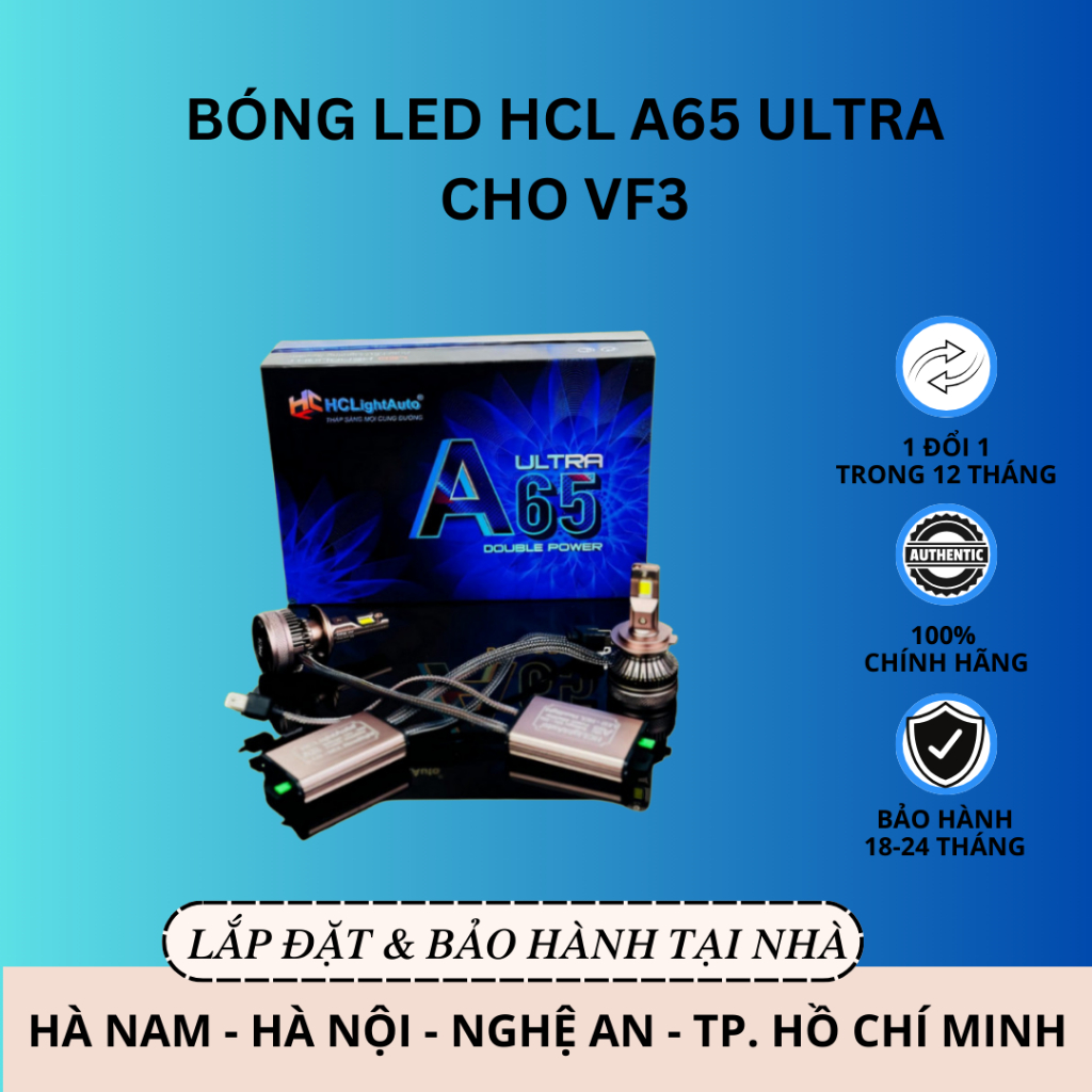 Bóng Led HCL A65 Ultra cho VF3 | Công Suất 65w | Màu 5800K | Shopee ...