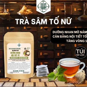 Trà sâm tố nữ BỘI LAN ĐƯỜNG MIX giúp giảm nám, tàn nhang, cân bằng nội tiết, giảm khô hạn - 50 lọc