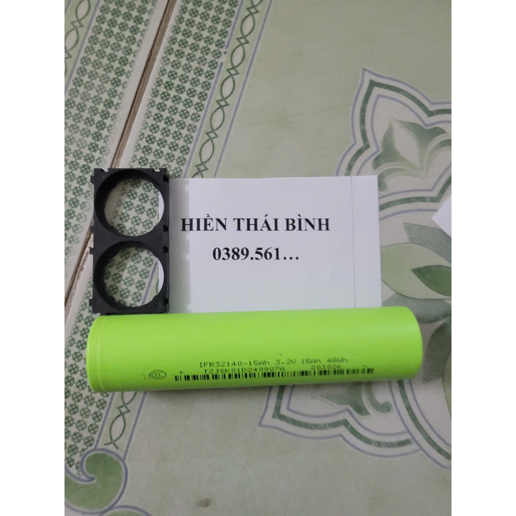 Pin Lifepo4 32140 Màu Xanh Lá Mới 100% - TẶNG KÈM KHUNG