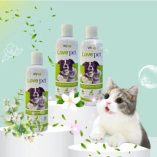 Sữa tắm Love Pet cho chó mèo Vb Pharma hương trà trắng giúp kháng khuẩn mềm lông chai 250-500ml