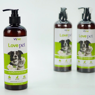 Sữa tắm Love Pet cho chó mèo Vb Pharma hương trà trắng giúp kháng khuẩn mềm lông chai 250-500ml