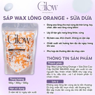 Combo Chén Nấu Sáp Wax Lông Silicone Màu Tím GLOWWAXING + 100gr Sáp Cao Cấp Siêu Bám Lông CHE TÊN