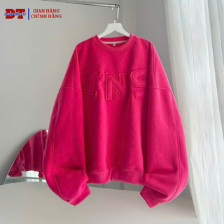 Áo Sweater Thêu Chữ Nổi INS ,Ao nỉ thu đông Nam Nữ Form Rộng Chất Nỉ Dày Trơn Cổ Tròn - DTB SSL