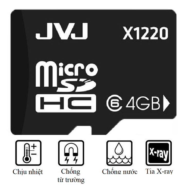 Ảnh Thẻ nhớ JVJ 4G Class 10 - Chuyên dụng tốc độ cao 1
