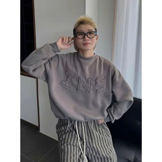 Áo Sweater Thêu Chữ Nổi INS ,Ao nỉ thu đông Nam Nữ Form Rộng Chất Nỉ Dày Trơn Cổ Tròn - DTB SSL
