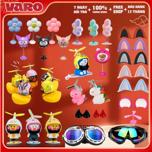 Tai mèo, tai gấu, sừng gắn nón bảo hiểm VARO cute kèm keo 3M