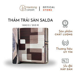 [H] Thảm lì trải phòng khách/phòng ngủ SALDA bề mặt mịn lì cao cấp, trượt nước, màu sắc hiện đại