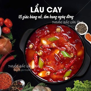 Gia vị lẩu cay tứ xuyên, set nấu 2-3 lít nước, chuẩn vị lẩu Trùng Khánh - Lãn Ông