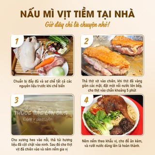 Gia vị mì vịt tiềm Hồng Kông, gói gia vị tiềm đủ vị, thơm ngon, tiện lợi, tặng kèm túi lọc