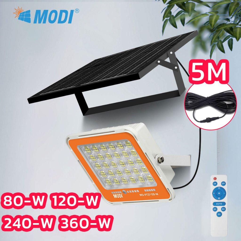 Ảnh Đèn Năng Lượng Mặt Trời MODI SOLAR 80W, 120W, 240W, 360W Ánh Sáng Trắng Điều Khiển Từ Xa 4