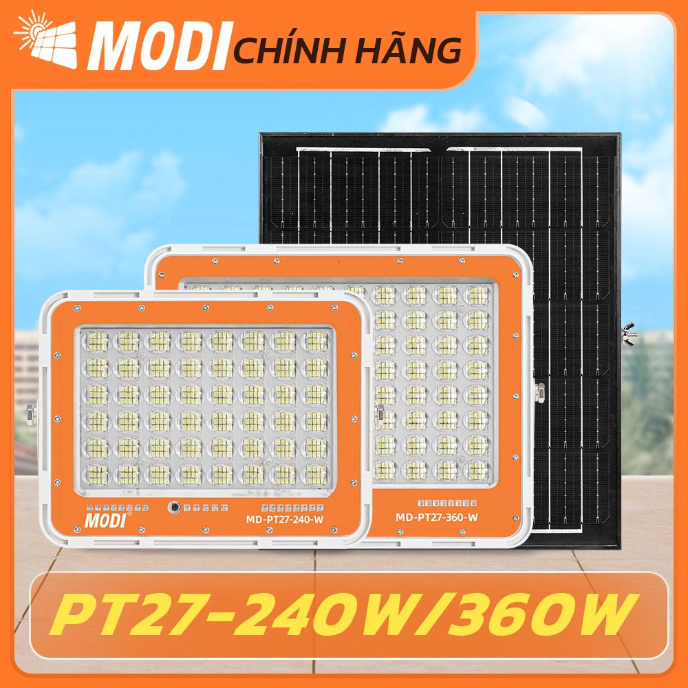 Ảnh Đèn Năng Lượng Mặt Trời MODI SOLAR 80W, 120W, 240W, 360W Ánh Sáng Trắng Điều Khiển Từ Xa 3