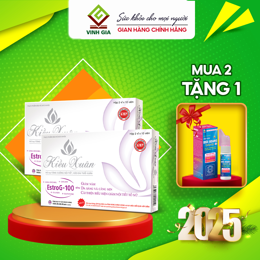 Ảnh Viên Uống Tăng Nội Tiết Tố Nữ Kiều Xuân, Giảm Nám, Giảm Lão Hóa, Sáng Da (20V/ Hộp) 2