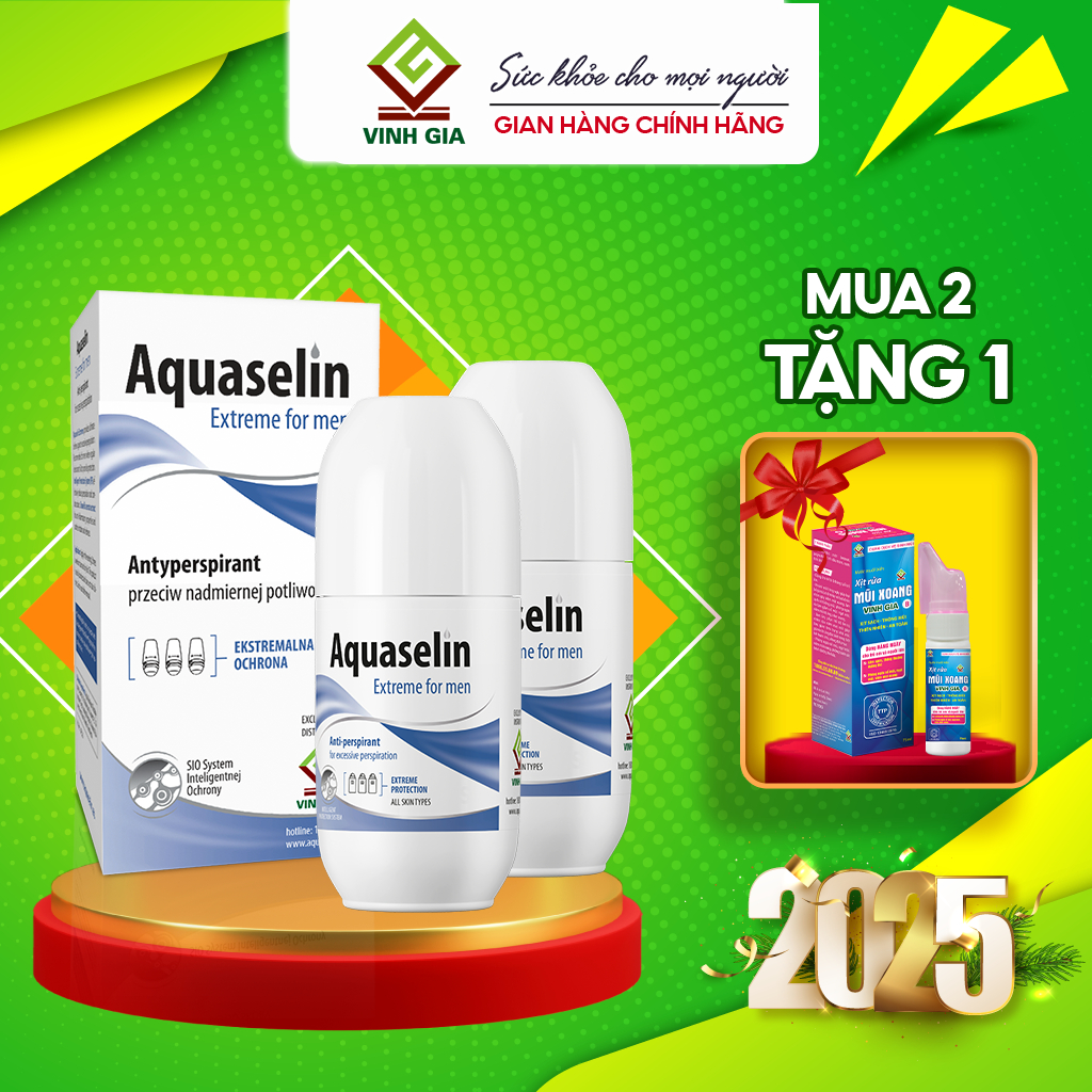Ảnh Lăn Nách Dành Cho Nam AQUASELIN Extreme For Men Giúp Giảm Mùi Hôi, Khô Thoáng Nách 50ml 2